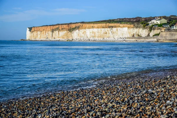 Krajina Sedmi Sester Bílá Křída Cliff South Downs Národní Park — Stock fotografie