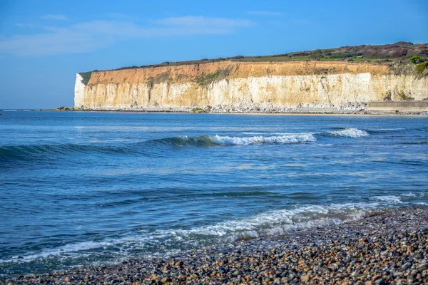 Krajina Sedmi Sester Bílá Křída Cliff South Downs Národní Park — Stock fotografie