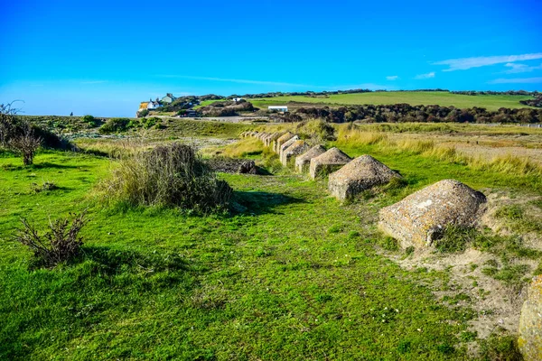 Venkovské Krajiny Cestě Sedmi Sester Bílá Křídovému Útesu South Downs — Stock fotografie