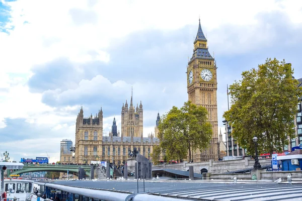 Palacio Westminster Con Torre Del Reloj Big Ben Londres Inglaterra —  Fotos de Stock