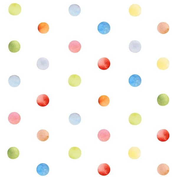 Colorful Seamless Pattern Multicolored Confetti Isolated White — Stock Photo, Image