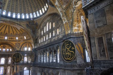 Ayasofya (Aya Sophia) Istanbul, Türkiye, Avrupa'nın iç