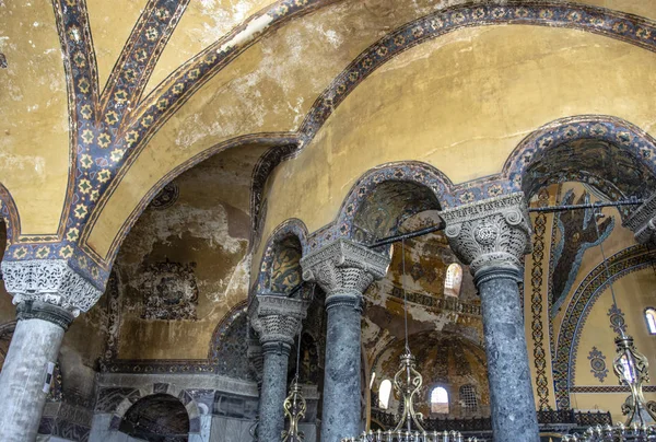 Innenraum Der Hagia Sofia Aya Sophia Istanbul Türkei Europa — Stockfoto