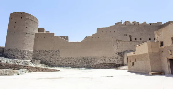 Exterior Bahla Fort Bahla Omã Arábia Médio Oriente — Fotografia de Stock