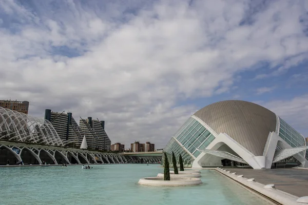 Město Umění Věd Hemisfric Santiago Calatrava Valencie Španělsko Evropa — Stock fotografie