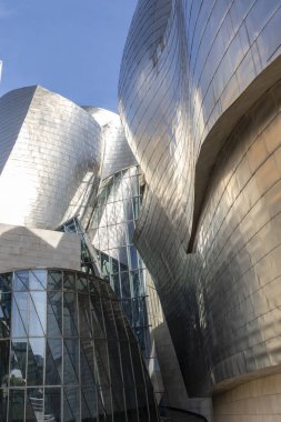 Bilbao Guggenheim müzesinin cephesi, İspanya - Avrupa