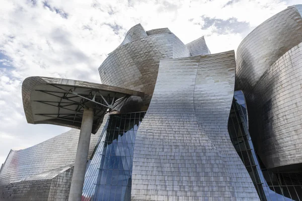 Facade of the Guggenheim museum in Bilbao, Spain - Europe — Stock Photo, Image