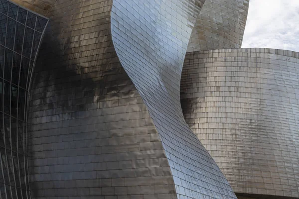 Facade of the Guggenheim museum in Bilbao, Spain - Europe — Stock Photo, Image