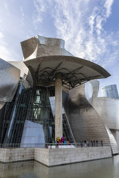 Facade of the Guggenheim museum in Bilbao, Spain - Europe — Stock Photo, Image