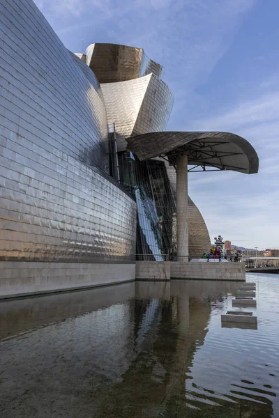 Facade of the Guggenheim museum in Bilbao, Spain - Europe — Stock Photo, Image