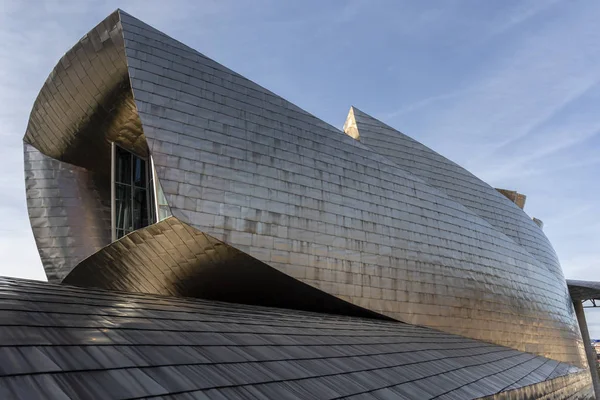 Facade of the Guggenheim museum in Bilbao, Spain - Europe — Stock Photo, Image