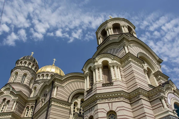 The Navity of Christ Orthodox Cathedral in Riga, Latvia — ストック写真