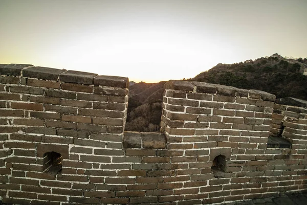 Sunrise at the Great Wall in Mutianyu, China — ストック写真