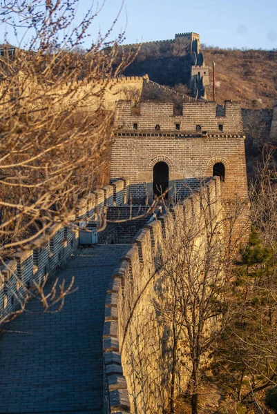 Nascer do sol na Grande Muralha em Mutianyu - China — Fotografia de Stock