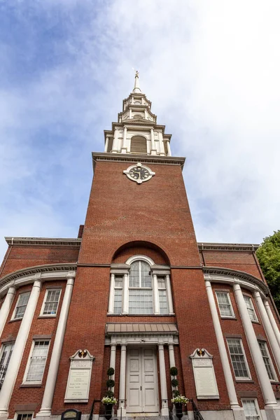 Exterior Igreja Norte Boston Massachusetts Eua — Fotografia de Stock