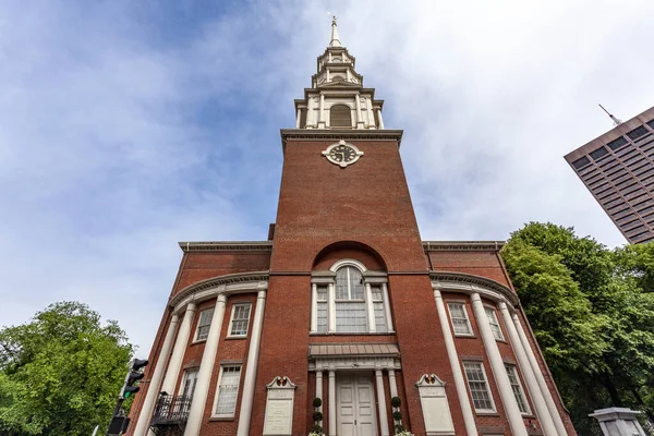 Exterior Iglesia Del Norte Boston Massachusetts — Foto de Stock
