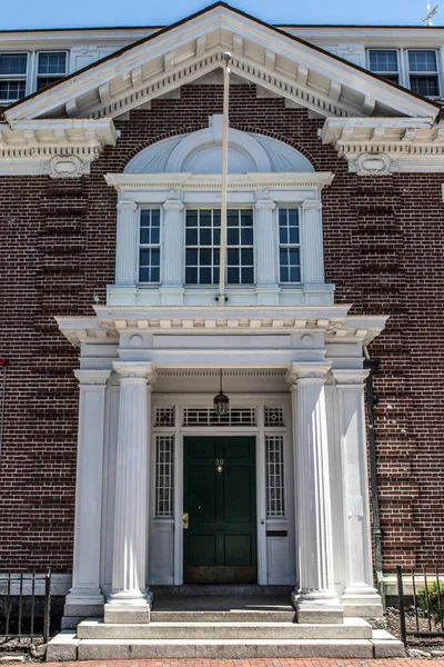 Facade Old Mansion Boston Massachusetts Usa — стокове фото