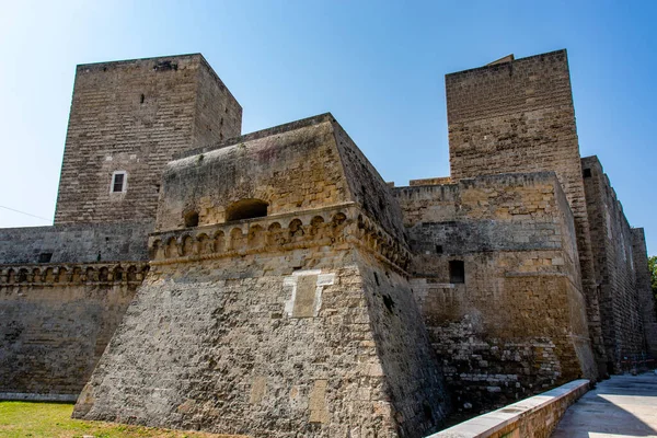 Exterior Castello Svevo Bari Apúlia Itália Europa — Fotografia de Stock