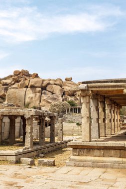 Varaha tapınağı Hampi, Karnataka, Hindistan, Asya