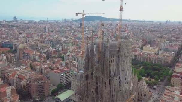 Barselona 'da. Sagrada Aile Kilisesi — Stok video