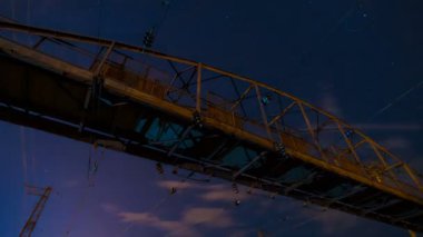 Gece Timelape, eski bir köprü