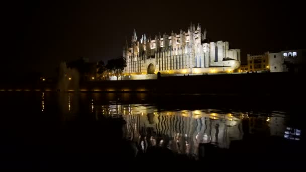 Santa Maria Palma de Mallorca Katedrali — Stok video