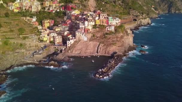 Vue Aérienne de Manarola à Cinque Terre, Italie 