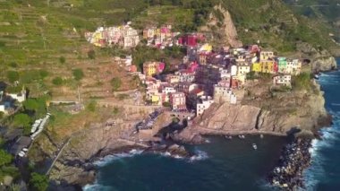 Cinque terre, beş topraklar havadan görünümü