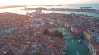 Cityscape Venedik, Büyük Kanal ünlü tarihi 