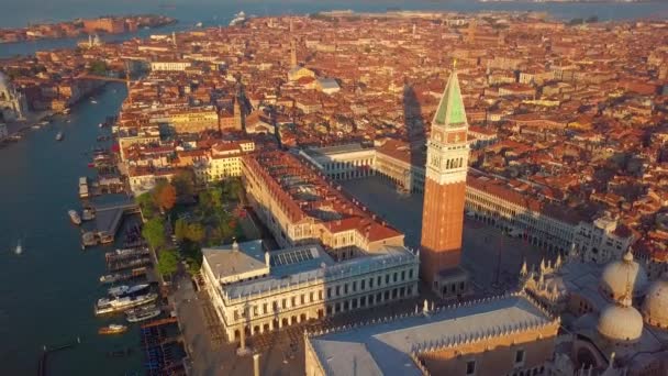 イタリアのヴェネツィア・マルコ広場 — ストック動画