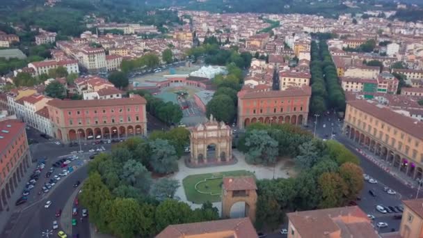 Antenowe drone nagrania wideo - Panorama z Florencji — Wideo stockowe