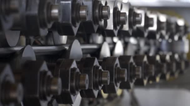 Rolling mill machine voor het rollen van stalen blad — Stockvideo