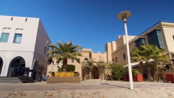 Felvétel a modern város, El Gouna, Egyiptom — Stock videók