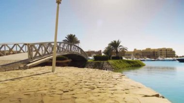 modern şehir Mısır'daki El Gouna görüntüleri