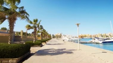 modern şehir Mısır'daki El Gouna görüntüleri