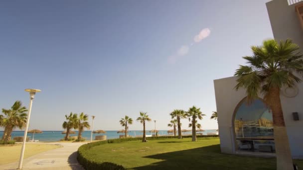 séquence de la ville moderne El Gouna en Egypte 