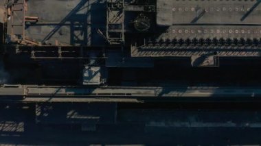 Tedavi, yapı sanayi, endüstriyel dış görünümü yukarıdan kok fırınları ve kömür kimyasal tesis, kola fırın yan ürün tesisi, kola fırın yan ürün tesisi, kola fırın gaz