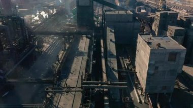 Tedavi, yapı sanayi, endüstriyel dış, yukarıdan, panoramik görünüm kok fırınları ve kömür kimya fabrikası, kola fırın yan ürün tesisi, kola fırın yan ürün tesisi, kola fırın gaz