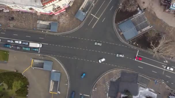 Hyperlapse-Video aus der Luft vom Autobahnverkehr — Stockvideo