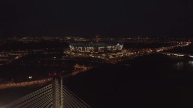 Varşova, stadyum Pge, Narodowy, Warszawa, Polonya, Polska havadan görünümü