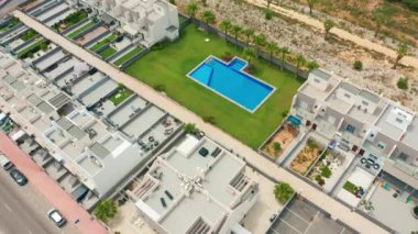 Havadan görünüm. İspanya'da mülkiyet.