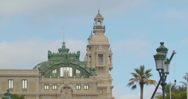 Uno de los lados del Casino Monte Carlo . — Vídeos de Stock