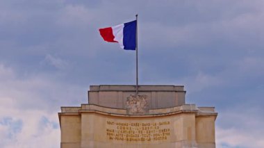 General panoramic view of the city of Paris France, beautiful sunset in the Parisian capital in France.