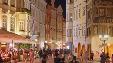 Prague, Czech Republic, 08.08.2025: Strolling through the old streets of Prague, Czech Republic, in the evening.