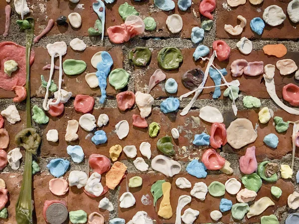 Mur de gomme à mâcher Photos De Stock Libres De Droits