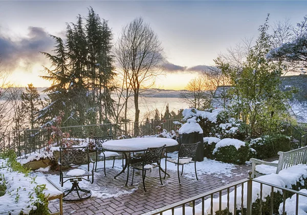 Snowy Morning In Seattle — Stock Photo, Image