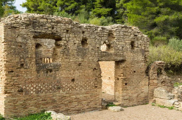 Olympia Peloponnese, Yunanistan için Sit Alanı antik kalıntıları. Antik Olimpiyat Oyunları 776 M.ö., Olympia, Yunanistan Olympia ağırlandı