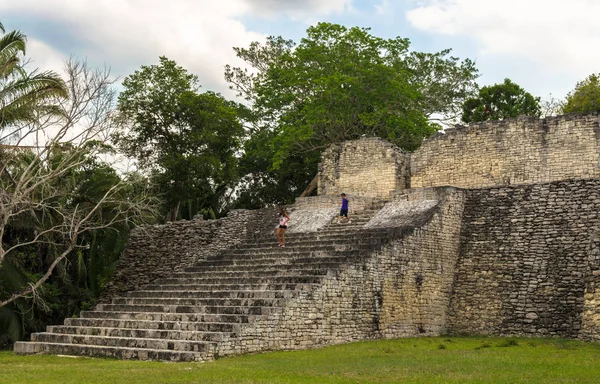 メキシコ コウンリッヒ 2019年4月24日 コウンリッヒのマヤの都市の遺跡 コロンビア前マヤ文明の大規模な考古学的遺跡 ユカトン半島 州キンタナルー メキシコ — ストック写真