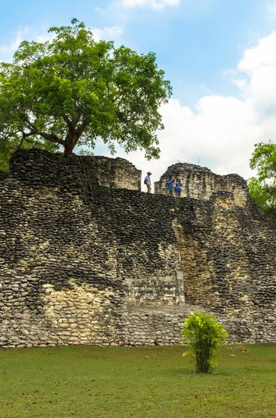 メキシコ コウンリッヒ 2019年4月24日 コウンリッヒのマヤの都市の遺跡 コロンビア前マヤ文明の大規模な考古学的遺跡 ユカトン半島 州キンタナルー メキシコ — ストック写真