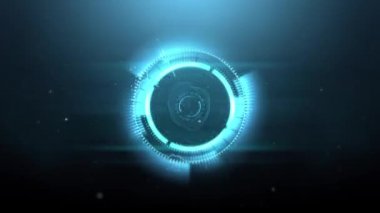 Spektrum dairesel dalga geçmiş. Mavi. HD